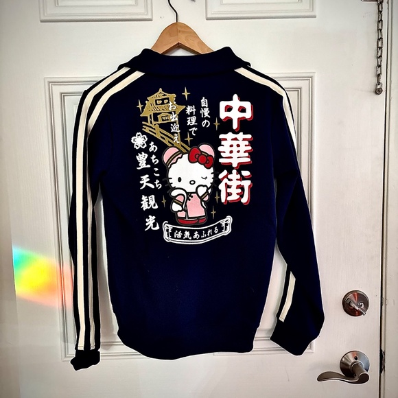 From Harajuku, Tokyo Japan, RARE Vintage 2005 Hello Kitty track style zip Jacket - Picture 2 of 8